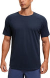 CRZ Yoga Lightweight Quick Dry Short Sleeve Round Neck