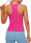CRZ Yoga Butterluxe Waist Length Racerback Tank Top High Neck