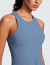 CRZ Yoga Butterluxe Waist Length Racerback Tank Top High Neck